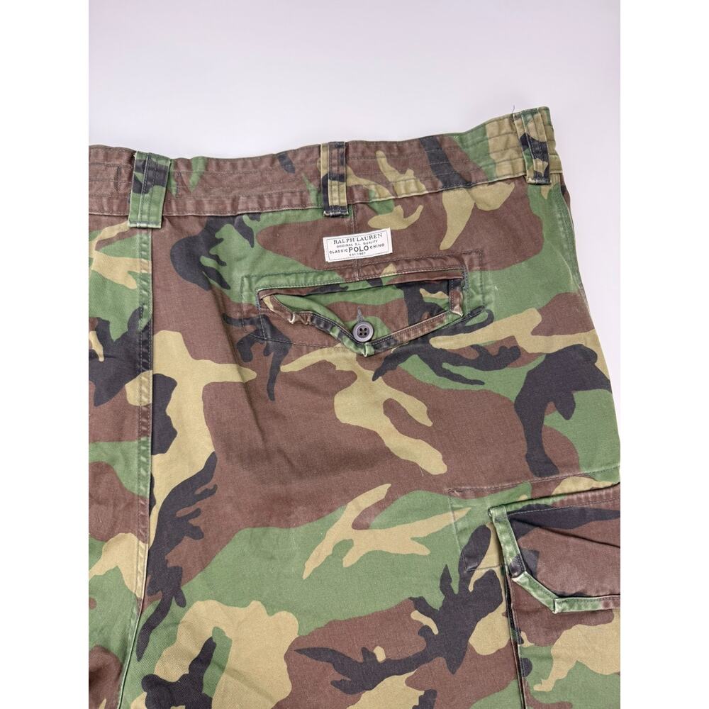Polo Ralph Lauren Mens Cargo Shorts Size 50 Camouflage Camo Relaxed Chino - Picture 6 of 9